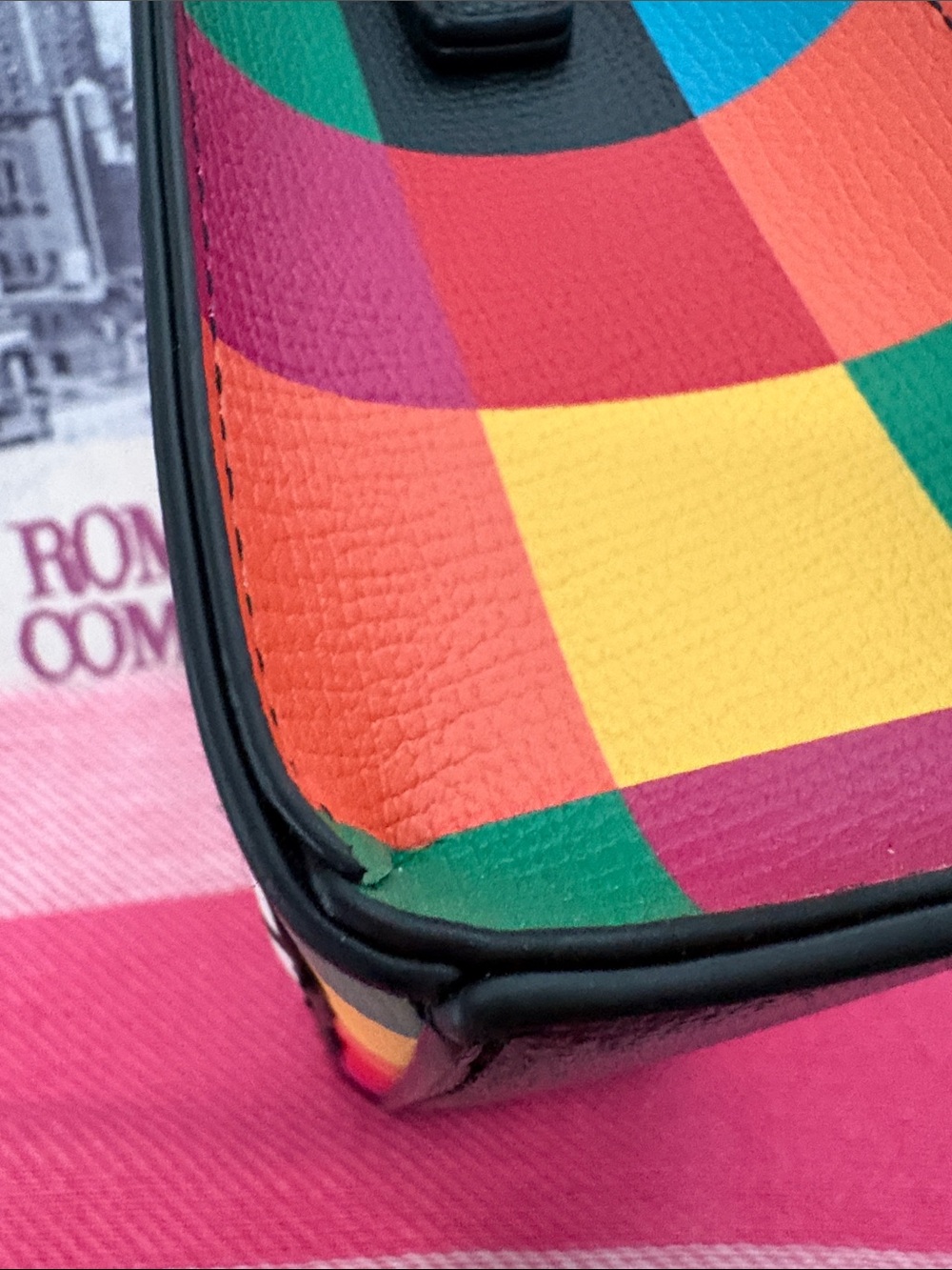 Karl Lagerfeld Multicolor Patchwork Mini Tote with Character Graphics - Picture 9 of 12